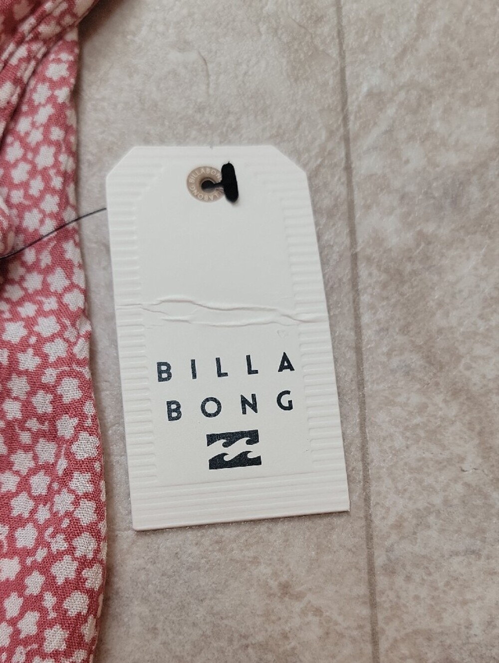 Billabong Lovely Ways  Dusty Pink & White  Dress - Picture 7 of 15